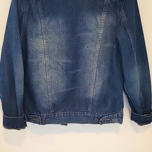 Carbon Garage Style Vintage Trucker Jean Jacket Sz Small Classic Fit - Picture 9 of 9
